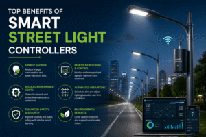 Smart street light controller system in Jaipur with IoT lighting