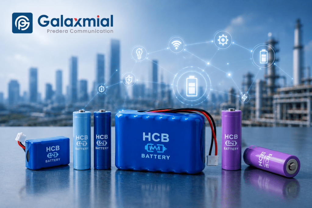 HCB lithium battery for smart IoT and LoRa automation systems